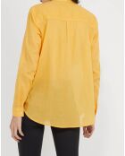 Chemise poche poitrine jaune