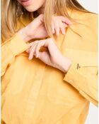 Chemise poche poitrine jaune