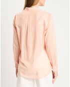 Chemise poche poitrine rose clair