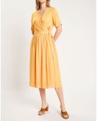 Robe Portefeuille Justine jaune
