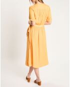 Robe Portefeuille Justine jaune