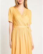 Robe Portefeuille Justine jaune