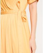 Robe Portefeuille Justine jaune