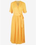 Robe Portefeuille Justine jaune