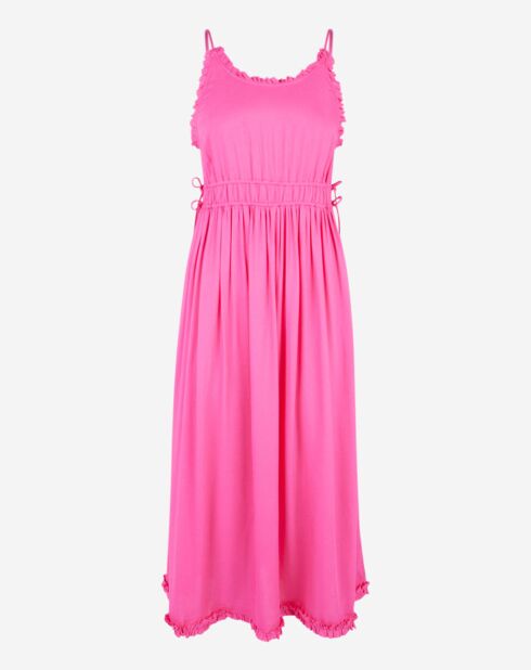 Roze jurk met dunne bandjes