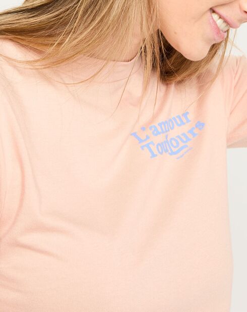 T-Shirt Amour saumon