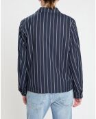 Blouson Sporty rayé bleu marine