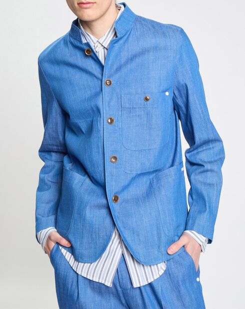 Veste de costume bleu vif