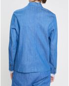Veste de costume bleu vif