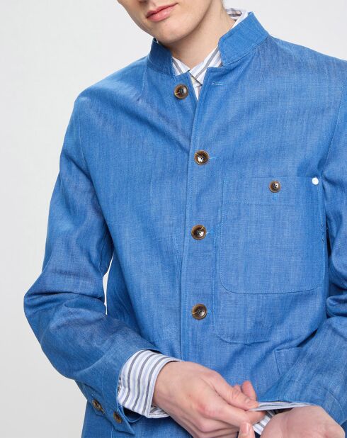 Veste de costume bleu vif