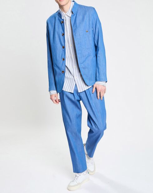 Veste de costume bleu vif