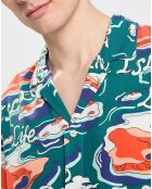 Chemise Regular Fit fluide imprimée Island multicolore
