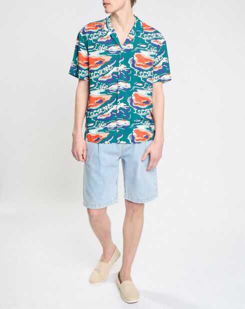 Chemise Regular Fit fluide imprimée Island multicolore