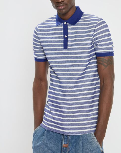 Polo Chic rayé bleu