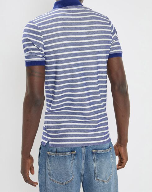 Polo Chic rayé bleu
