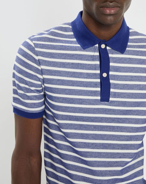 Polo Chic rayé bleu