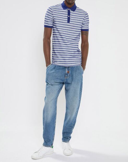 Polo Chic rayé bleu