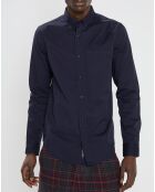 Chemise Regular Fit Twill bleu foncé