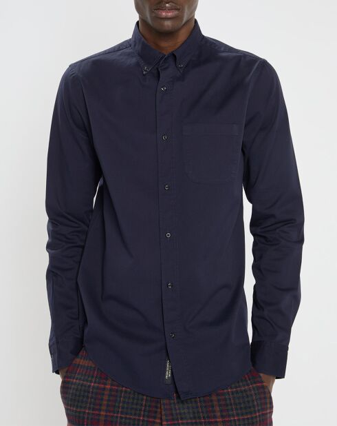 Chemise Regular Fit Twill bleu foncé