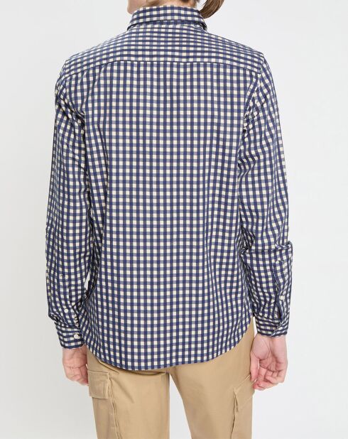 Chemise Regular Fit Tonal à carreaux bleu/blanc