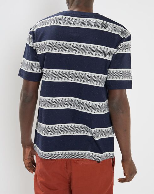 T-Shirt imprimé bleu/blanc