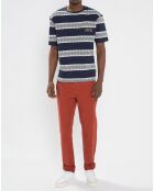T-Shirt imprimé bleu/blanc