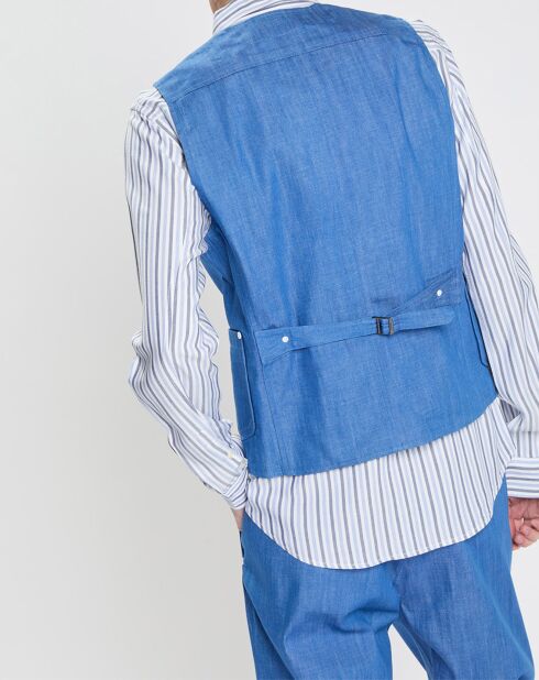 Gilet de Costume bleu vif
