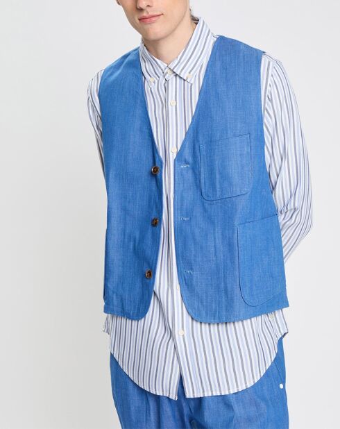 Gilet de Costume bleu vif