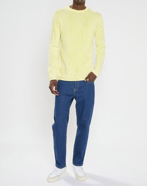 Jean Regular Fit taille haute bleu
