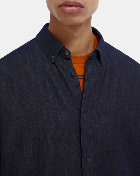 Chemise en jean Regular Fit  bleu foncé