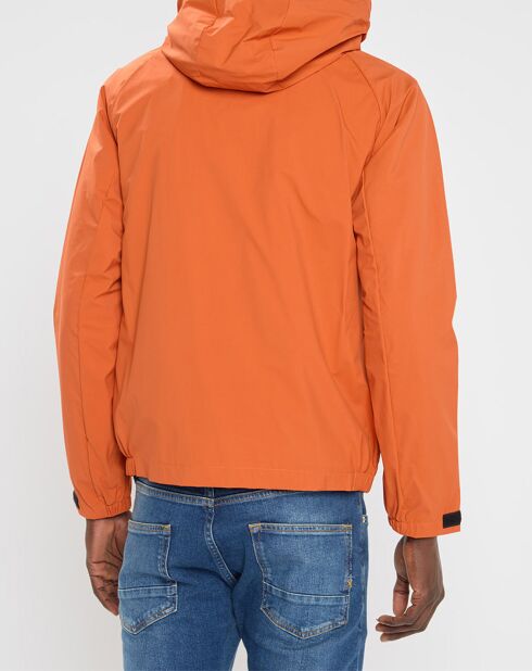 Coupe Vent Léger à Capuche orange