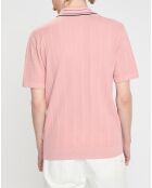 Polo Regular Fit en maille rétro rose