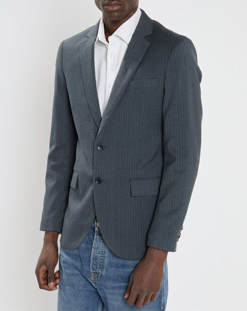 Veste fantaisie bleu marine