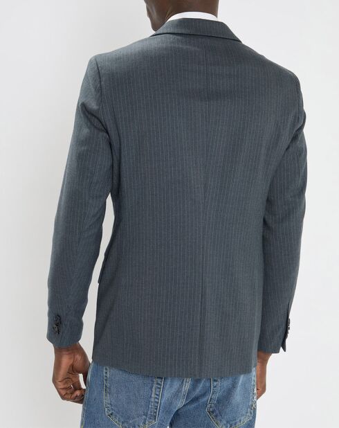 Veste fantaisie bleu marine