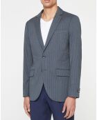 Veste fantaisie bleu marine