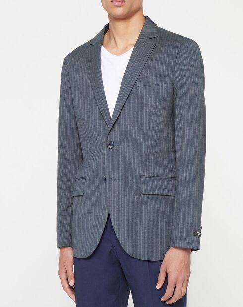 Veste fantaisie bleu marine