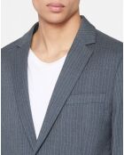 Veste fantaisie bleu marine