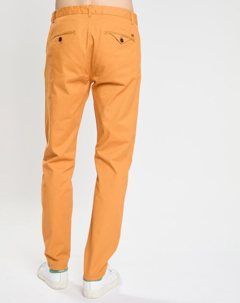 Pantalon chino Regular Fit Stuart orange clair