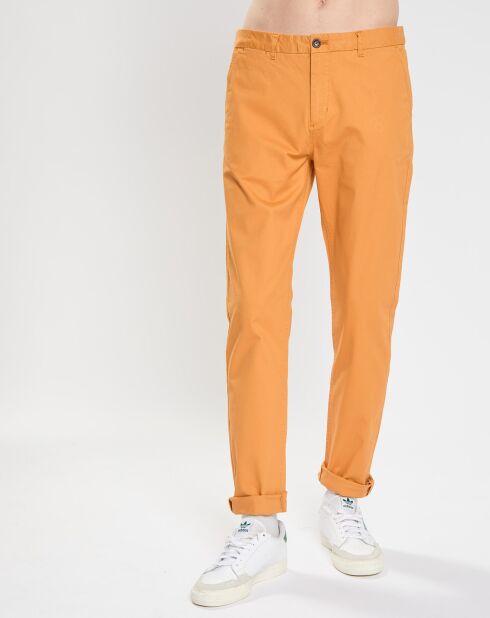 Pantalon chino Regular Fit Stuart orange clair