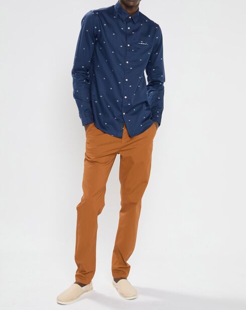 Chemise Regular Fit Pocket imprimée bleu marine