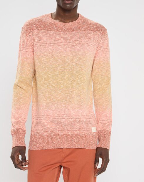 Pull Tie & Dye rose/jaune