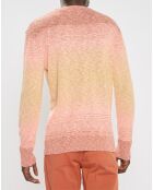 Pull Tie & Dye rose/jaune
