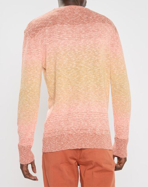 Pull Tie & Dye rose/jaune