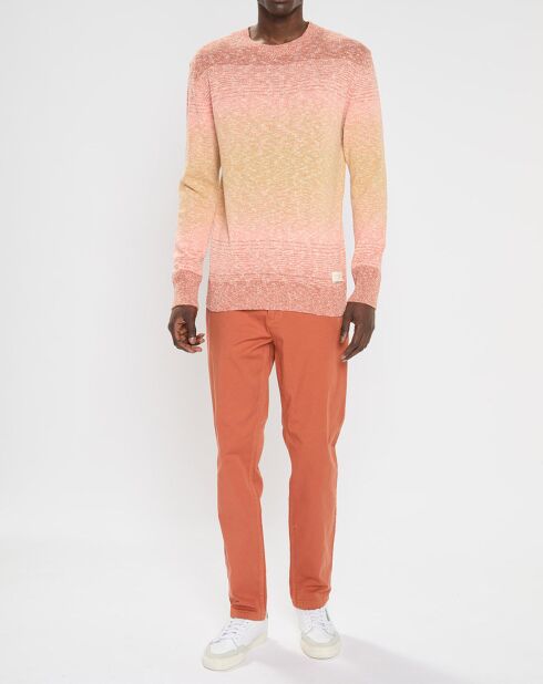 Pull Tie & Dye rose/jaune