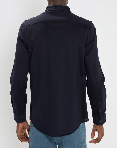 Chemise en Jersey bleu marine