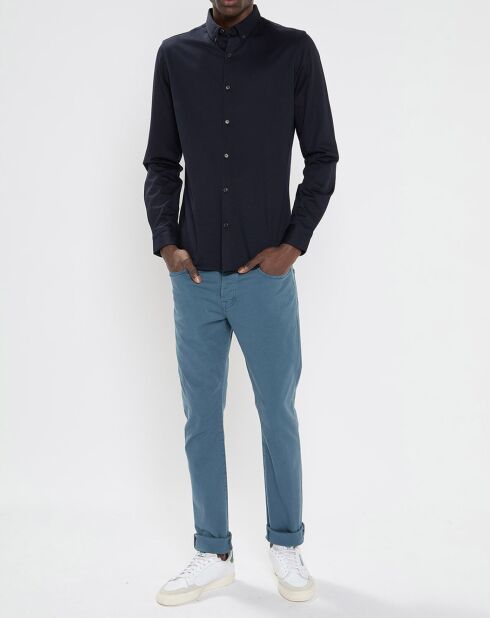 Chemise en Jersey bleu marine