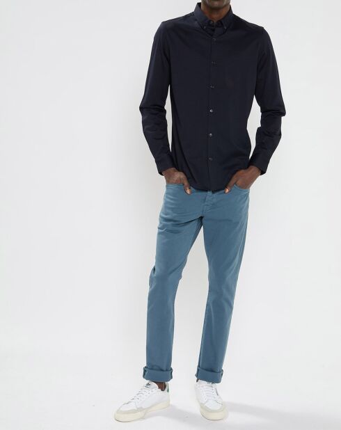 Chemise en Jersey bleu marine