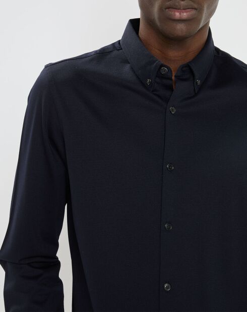 Chemise en Jersey bleu marine