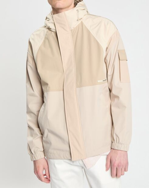 Coupe Vent Colorblock Packable beige clair