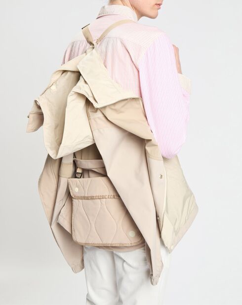 Coupe Vent Colorblock Packable beige clair